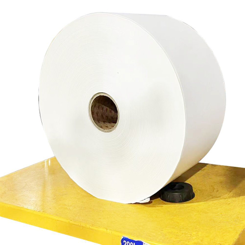 Self-adhesive jumbo label roll